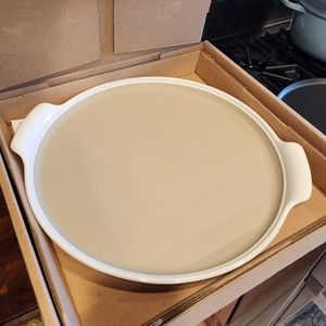 Pampered Chef White Large Round Stone